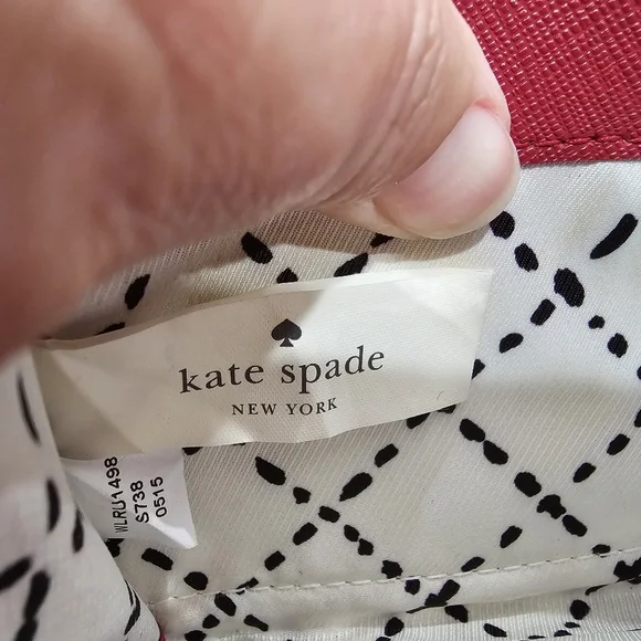 Kate Spade Newbury Lane Red Zip Around Wallet - Picture 3 of 15